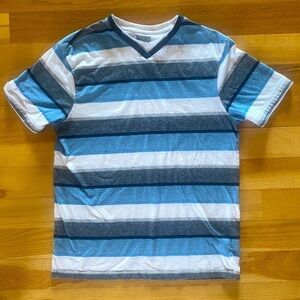 Method Striped V-neck Shirt Mens M
